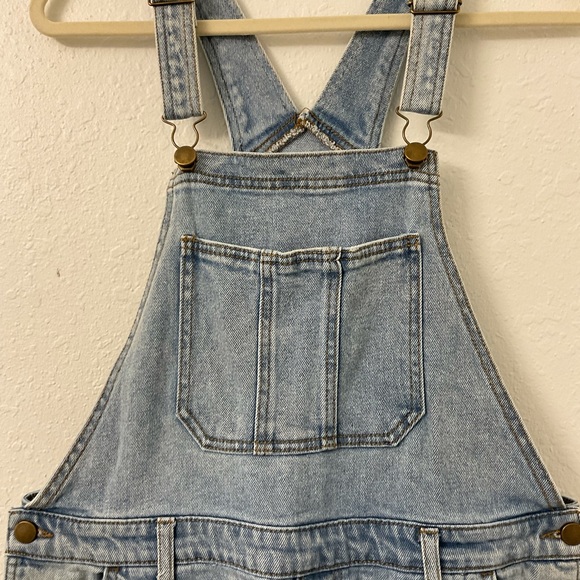 Wild Fable Target Denim Distrssed Oversized Overalls, size M - Picture 7 of 13